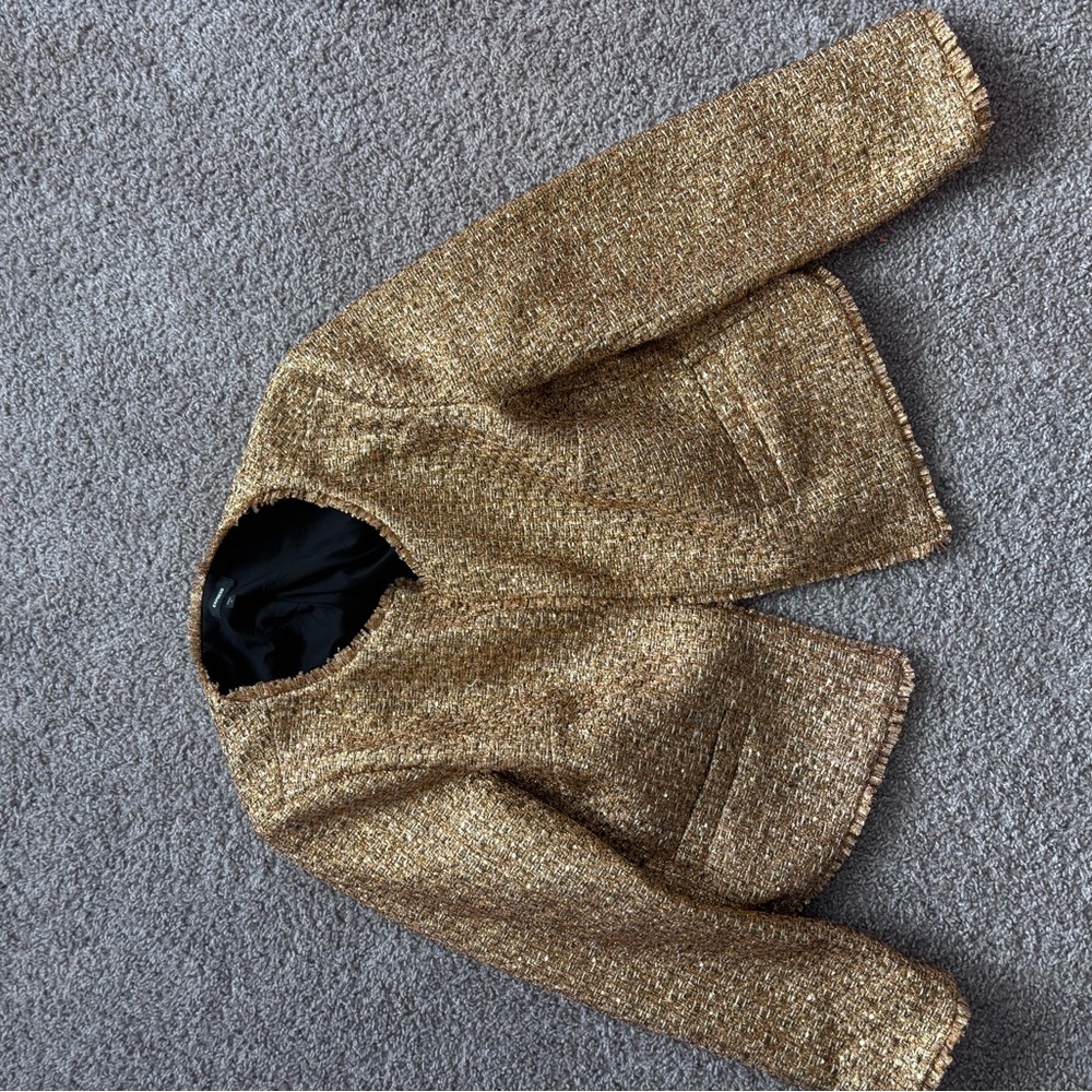 Express Metallic Gold Jacket